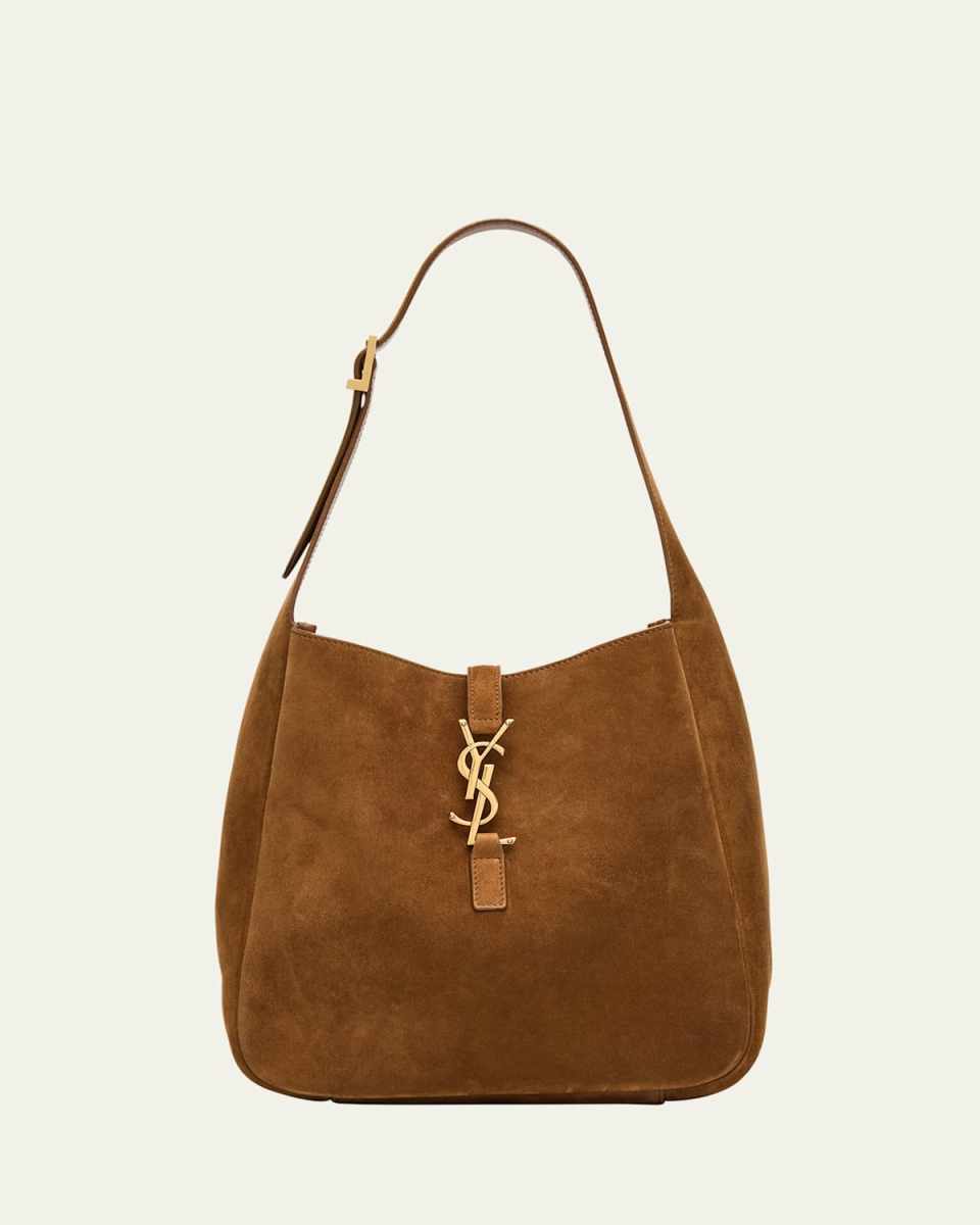 Le 5 A 7 Small Suede Hobo Shoulder Bag